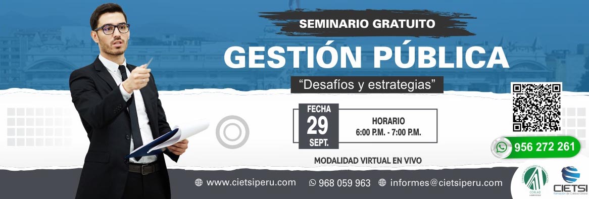seminario gratuito gestiOn pUblica desafIos y estrategias 2023